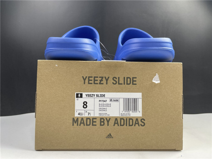 Y**zy slide sandal blue fy7347