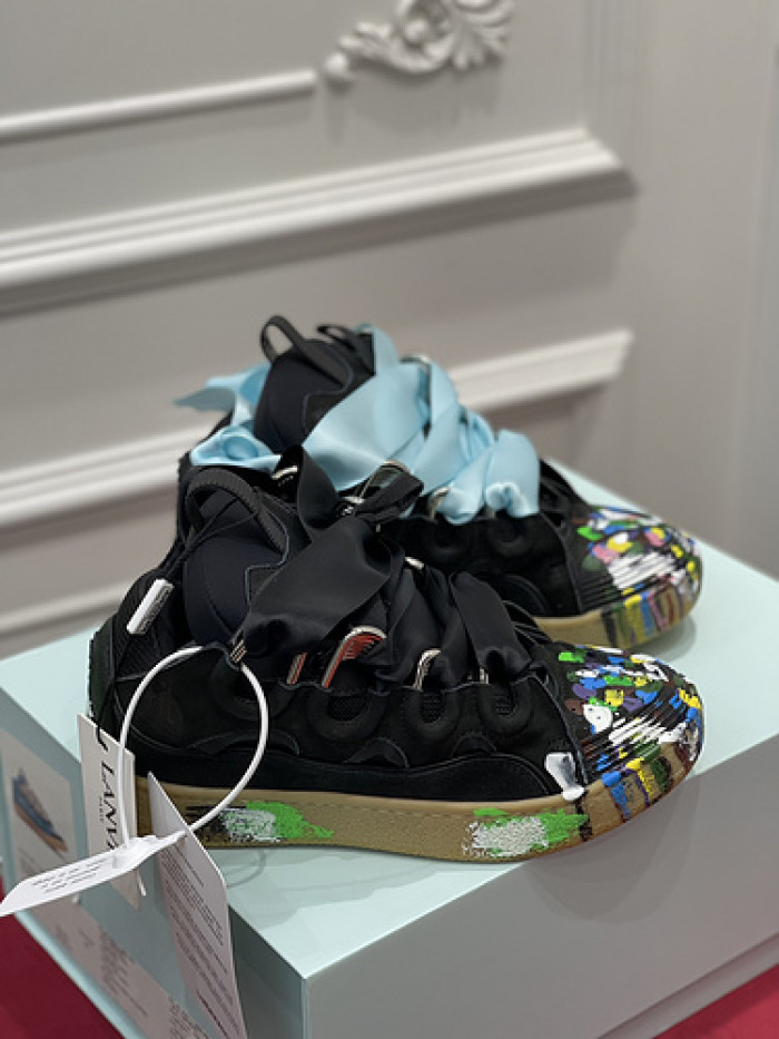 lanvin curb sneaker