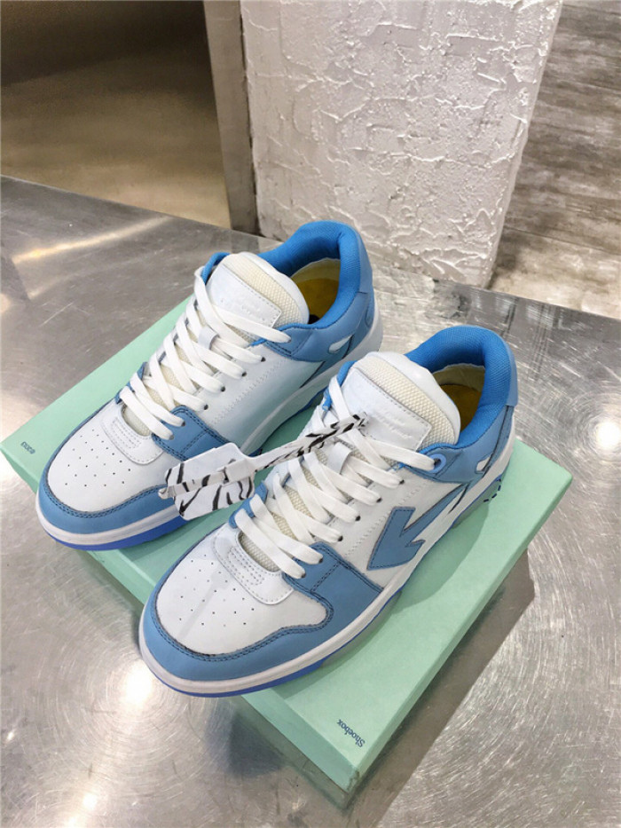 ofw out of office low-top leather sneakers
