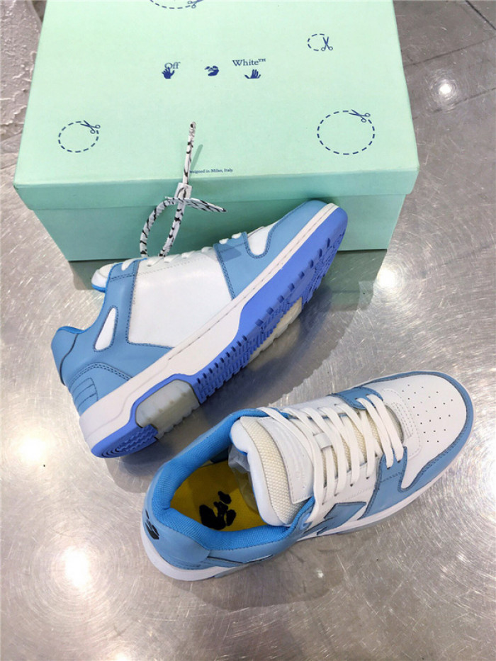 ofw out of office low-top leather sneakers