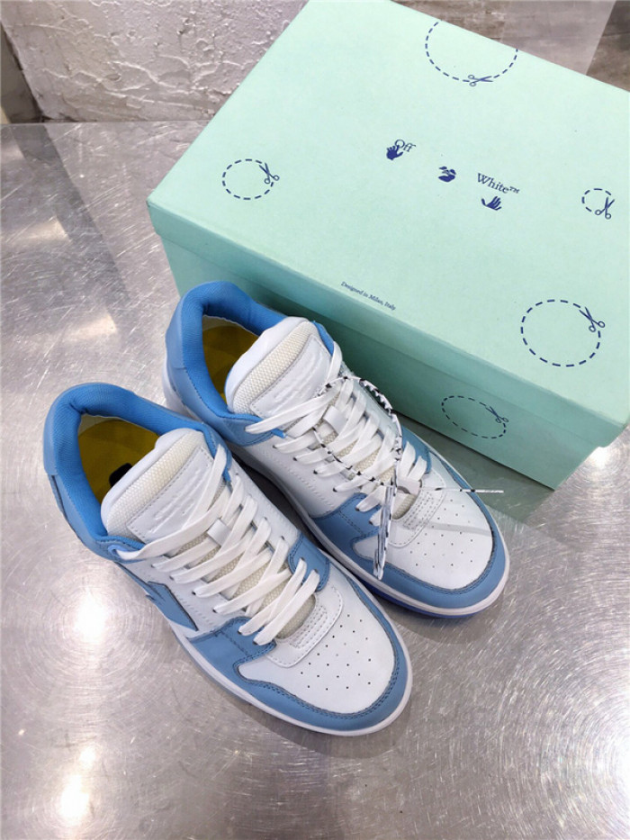 ofw out of office low-top leather sneakers
