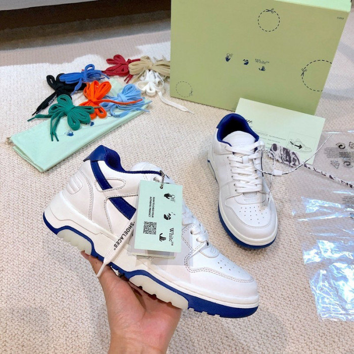 ofw out of office low-top leather sneakers