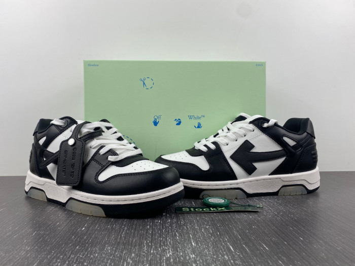 ofw out of office low-top leather sneakers 23053001
