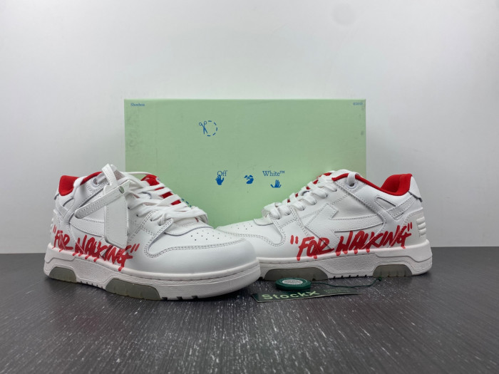 ofw out of office low-top leather sneakers 23062103