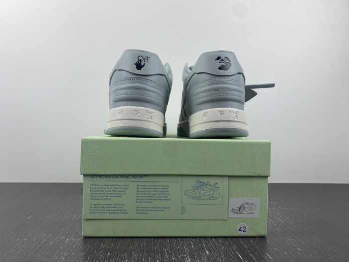 ofw out of office low-top leather sneakers