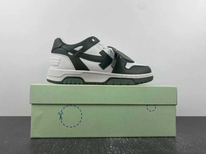 ofw out of office low-top leather sneakers