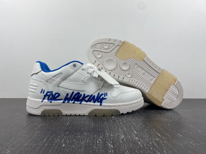 ofw out of office low-top leather sneakers