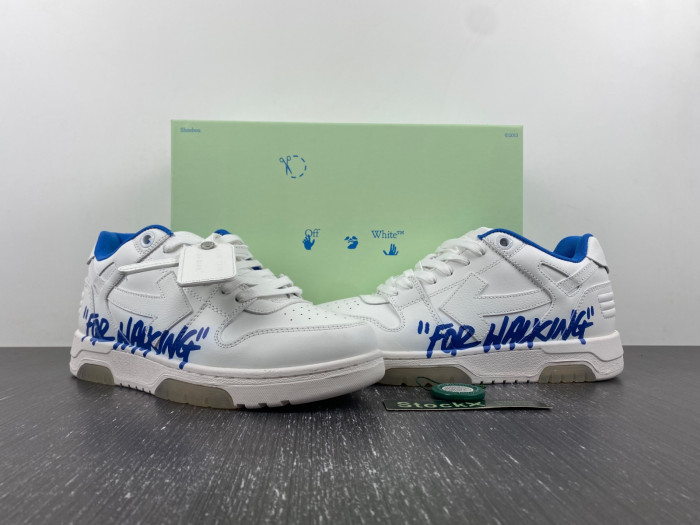 ofw out of office low-top leather sneakers