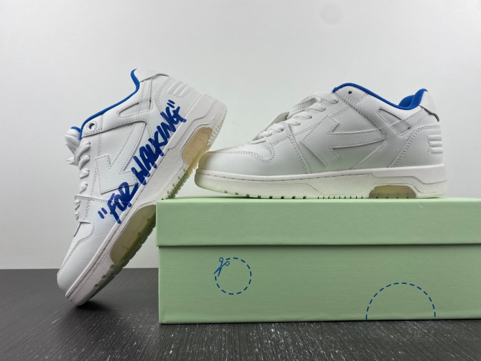 ofw out of office low-top leather sneakers