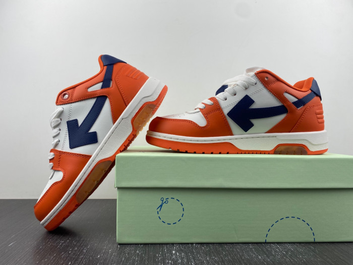 ofw out of office low-top leather sneakers