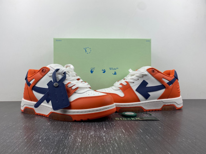 ofw out of office low-top leather sneakers