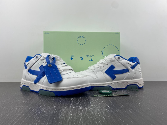 ofw out of office low-top leather sneakers