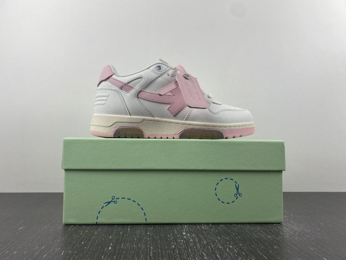 ofw out of office low-top leather sneakers