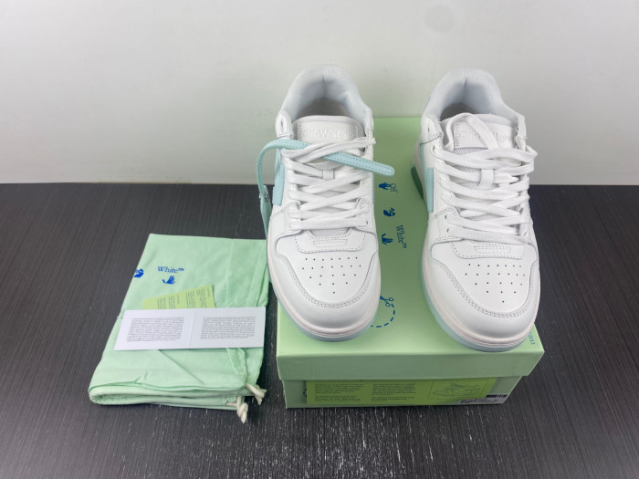 ofw out of office low-top leather sneakers