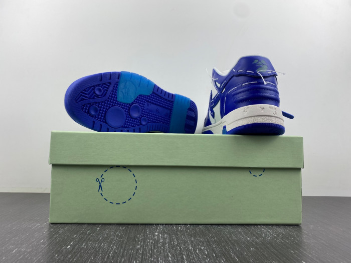 ofw out of office low-top leather sneakers
