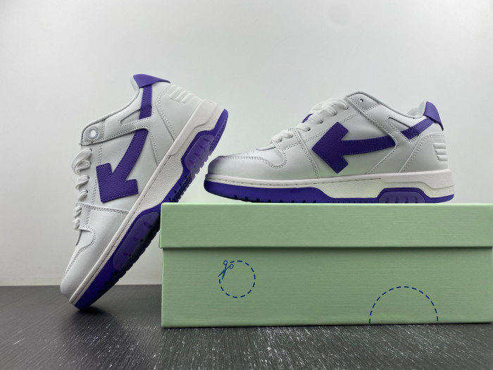 ofw out of office low-top leather sneakers
