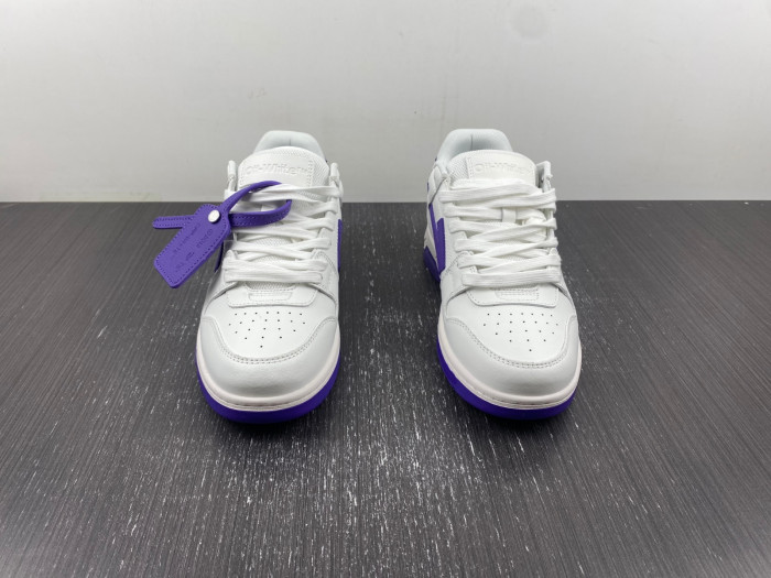 ofw out of office low-top leather sneakers