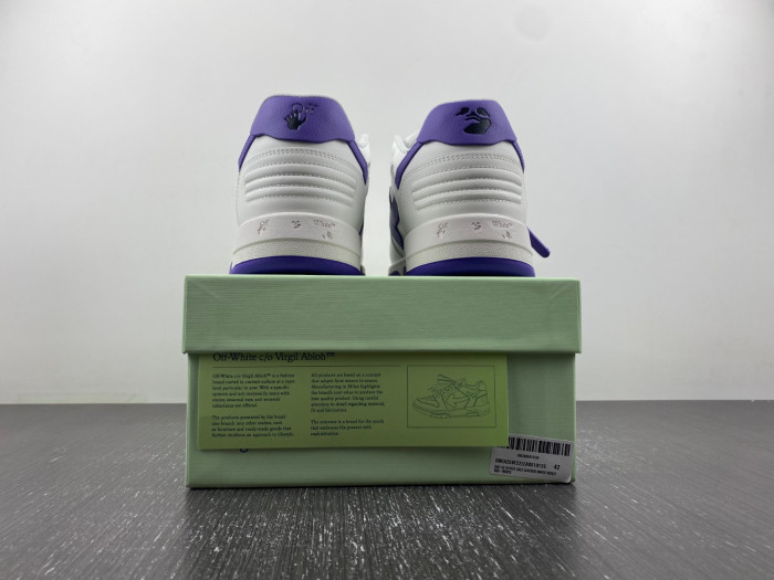 ofw out of office low-top leather sneakers