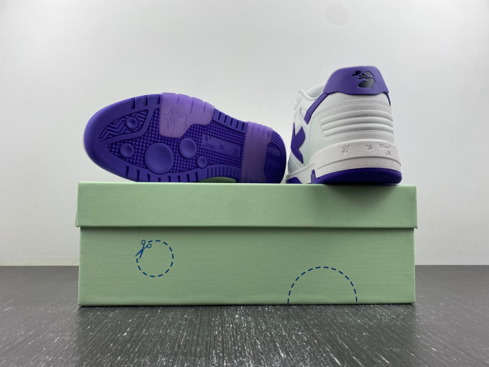 ofw out of office low-top leather sneakers