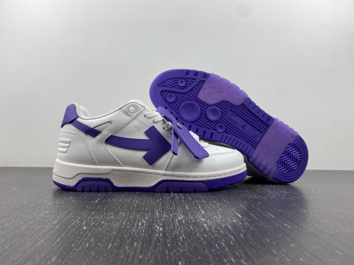 ofw out of office low-top leather sneakers