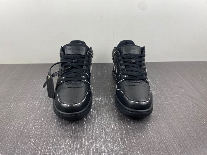 ofw out of office low-top leather sneakers