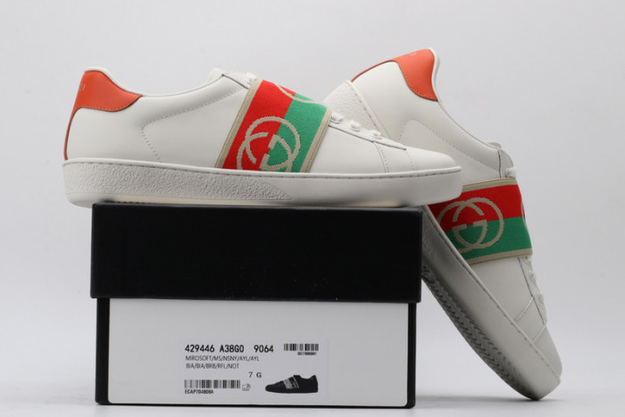 gi ace embroidered low-top sneaker