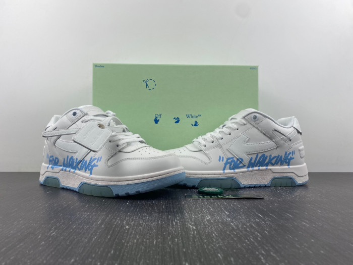 ofw out of office low-top leather sneakers