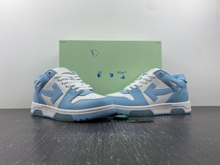 ofw out of office low-top leather sneakers