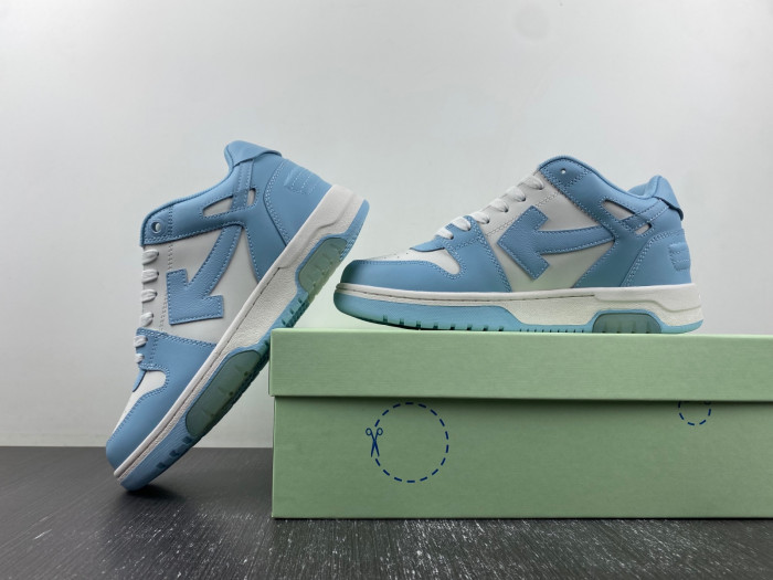 ofw out of office low-top leather sneakers