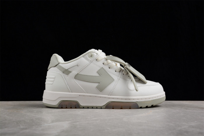 ofw out of office low-top leather sneakers