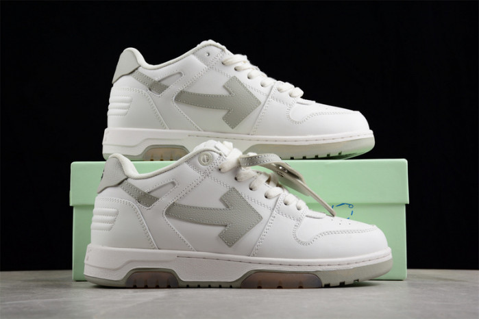 ofw out of office low-top leather sneakers