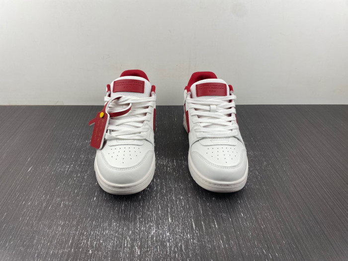 ofw out of office low-top leather sneakers