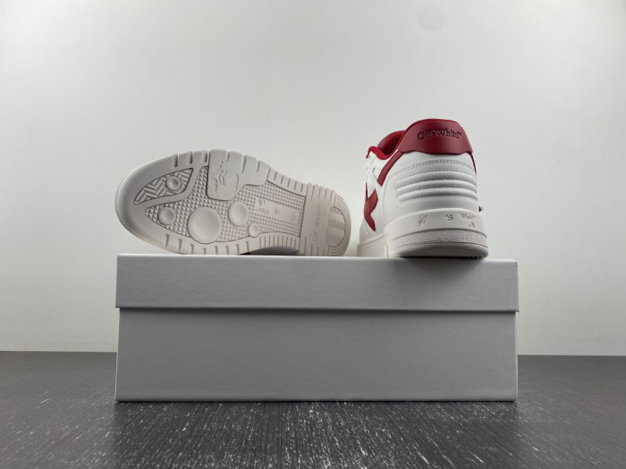 ofw out of office low-top leather sneakers