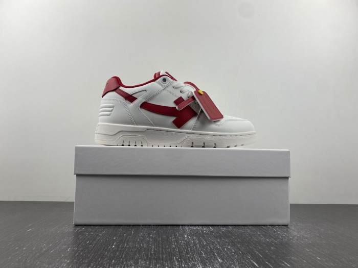 ofw out of office low-top leather sneakers