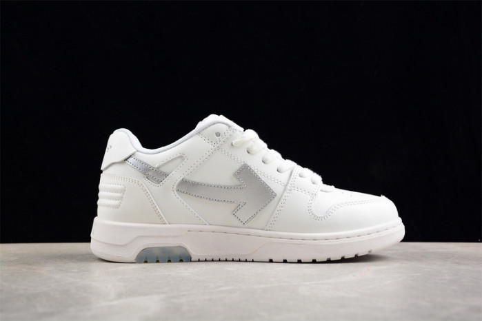 ofw out of office low-top leather sneakers