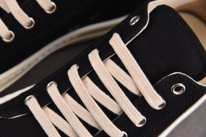 RICK OWENS black striped fabric