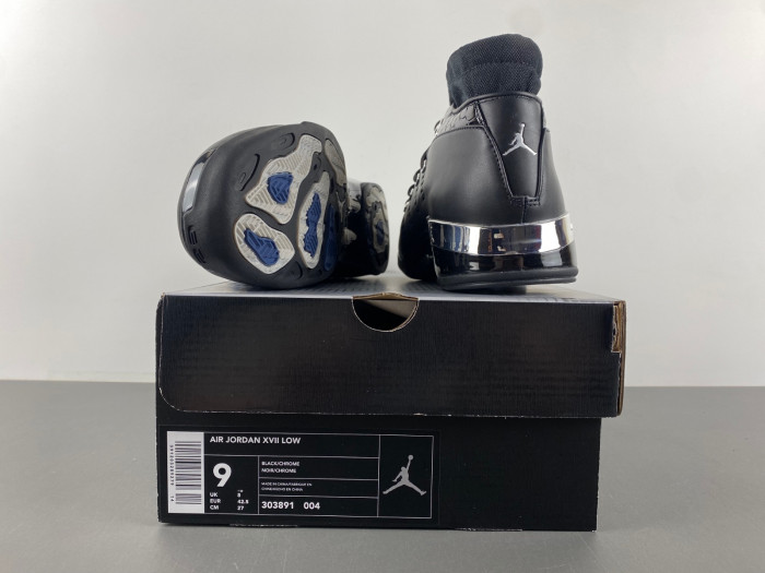 AIR JORDAN 17 OG LOW BLACK CHROME 303891-004