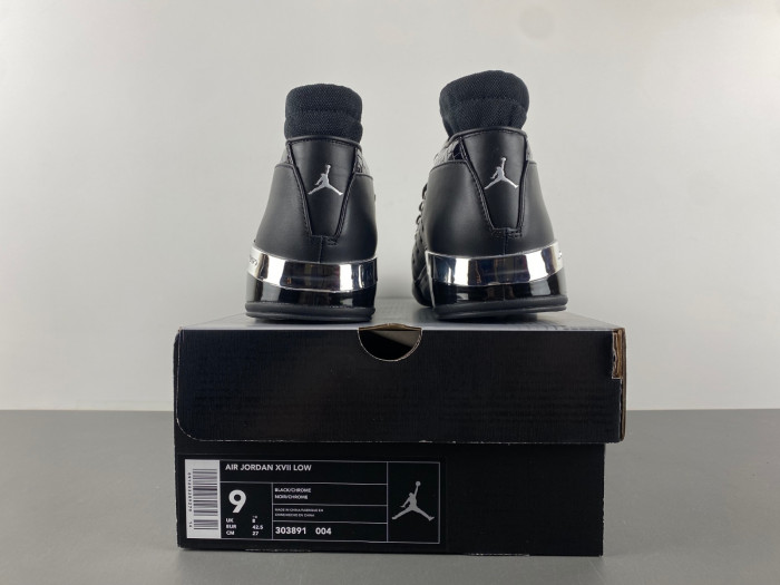 AIR JORDAN 17 OG LOW BLACK CHROME 303891-004