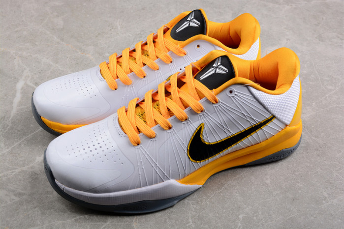 nike kobe zoom v summite white black yellow 386430 104