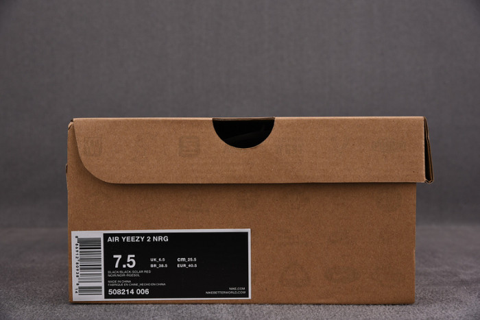 nike air Y**zy 2 “solar red” black mens 508214-006