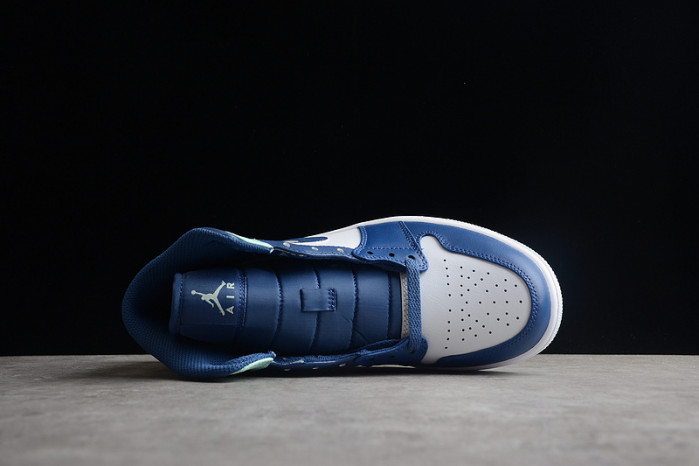 air jordan 1 mid "blue mint" 554724-413