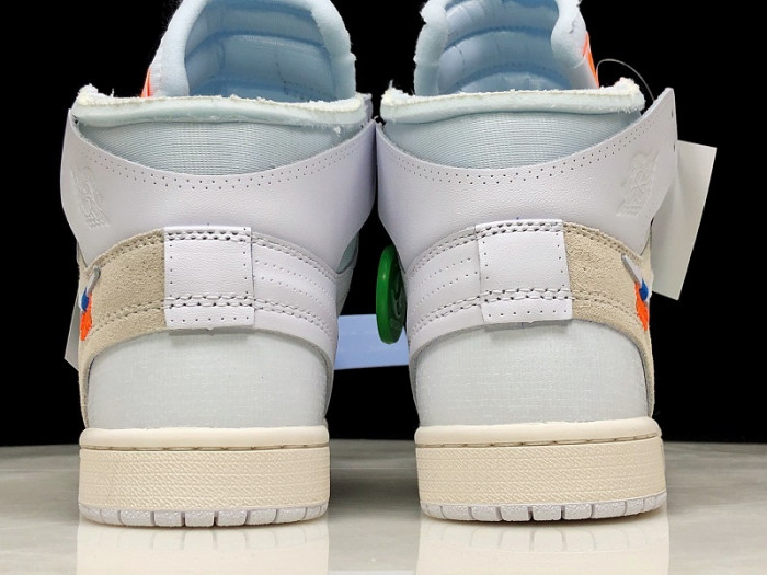 ofw air jordan 1 retro high white - aq0818-100