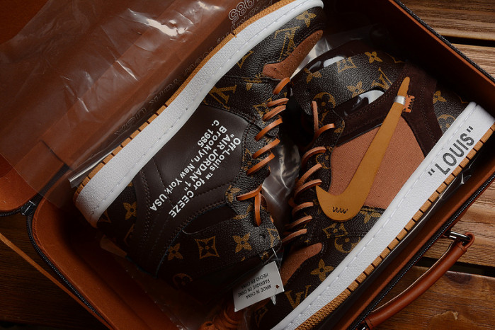 ofw x air jordan 1 customs mens - aq0818-202