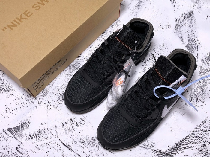 ofw nike air max 90 black cone white - aa7293-001