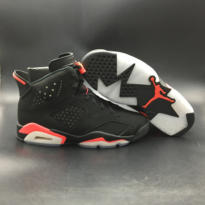 AIR JORDAN 6 RETRO "INFRARED 2014" BLACK MENS 384664-023