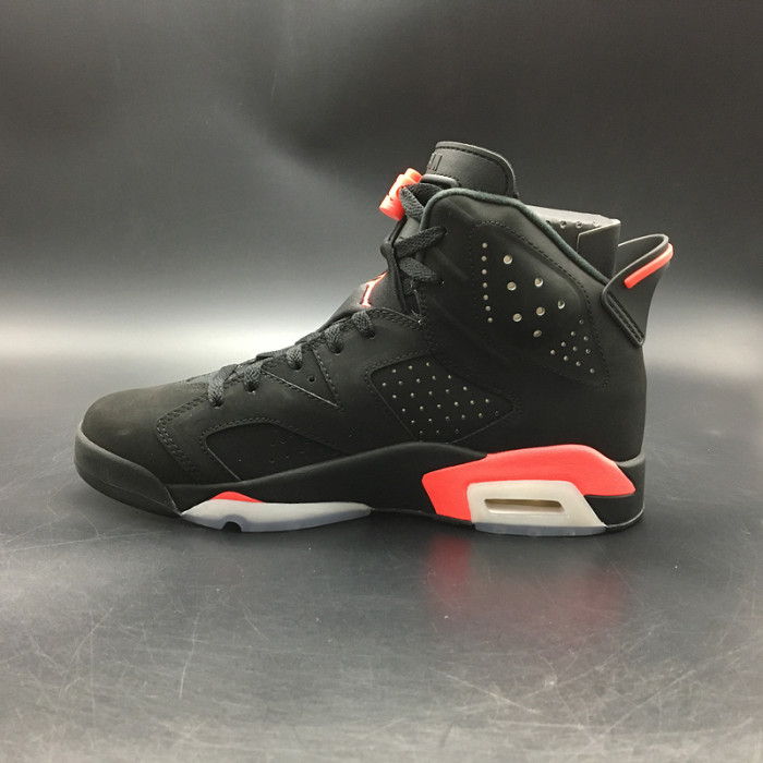 AIR JORDAN 6 RETRO "INFRARED 2014" BLACK MENS 384664-023
