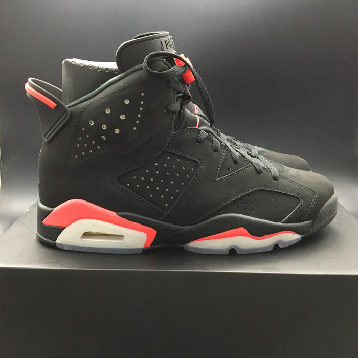 AIR JORDAN 6 RETRO "INFRARED 2014" BLACK MENS 384664-023