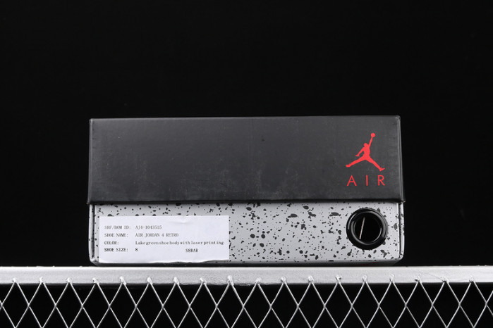 air jordan 4 laser green/blaca/white aj4-1043515