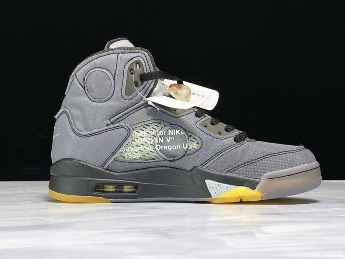 ofw air jordan 5 sp black muslin fire red - ct8480-001