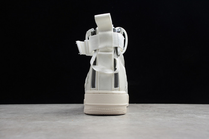 NIKE AIR FORCE 1 MID “TRIPLE IVORY” WHITE - AA6655-100